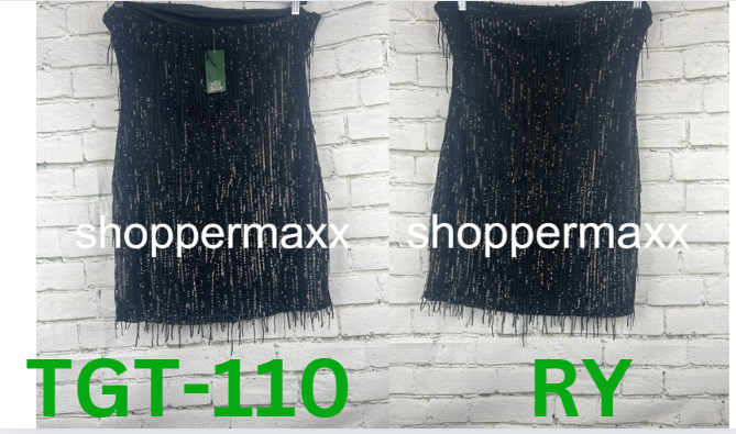Women's Tube Sequin Fringe Mini Bodycon Dress - Wild Fable, Black, L