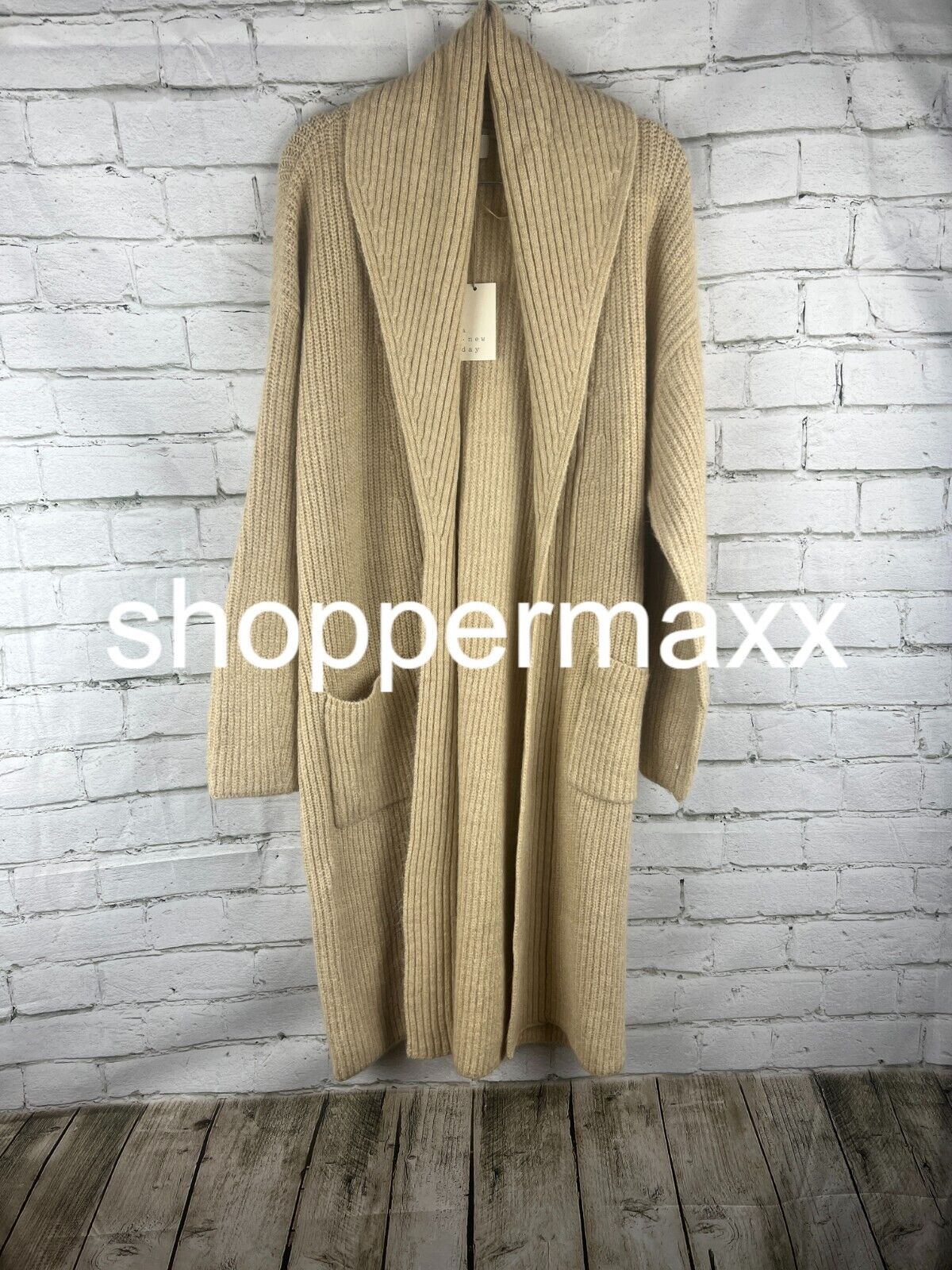 Women's Layering Cardigan - A New Day, Tan, M/L