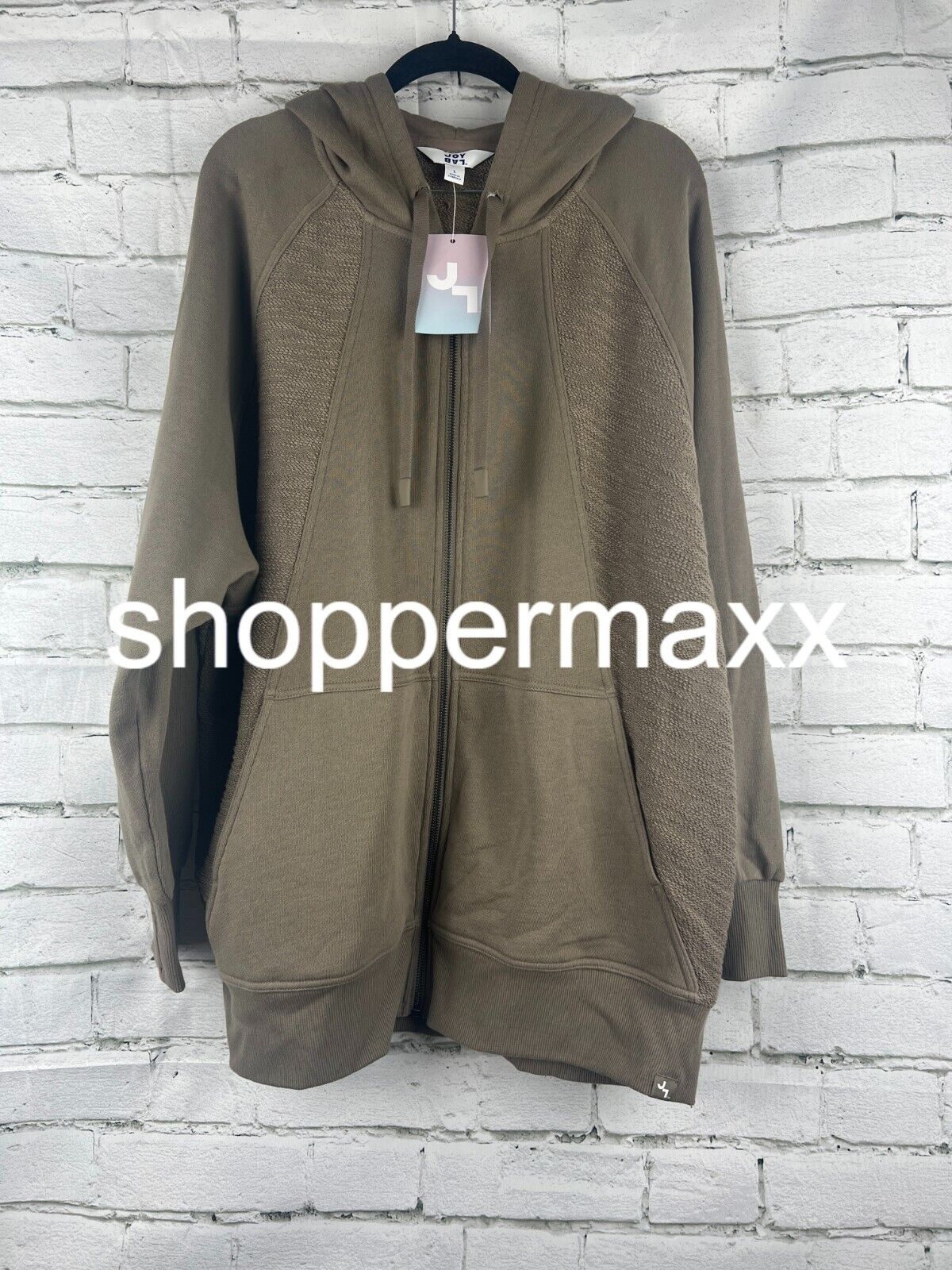 Women's Full Zip Hoodie - JoyLab, Dark Gray, L