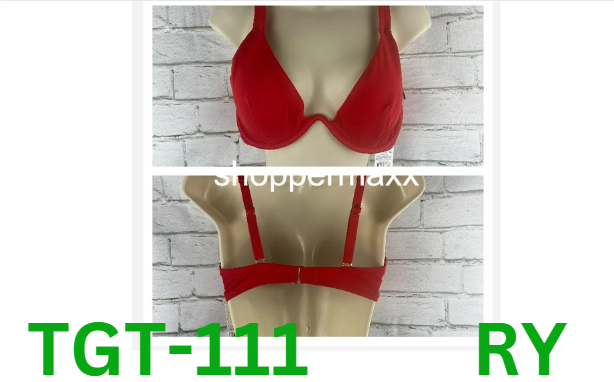Women's Underwire Bikini Top - Shade & Shore, Red, 34DD