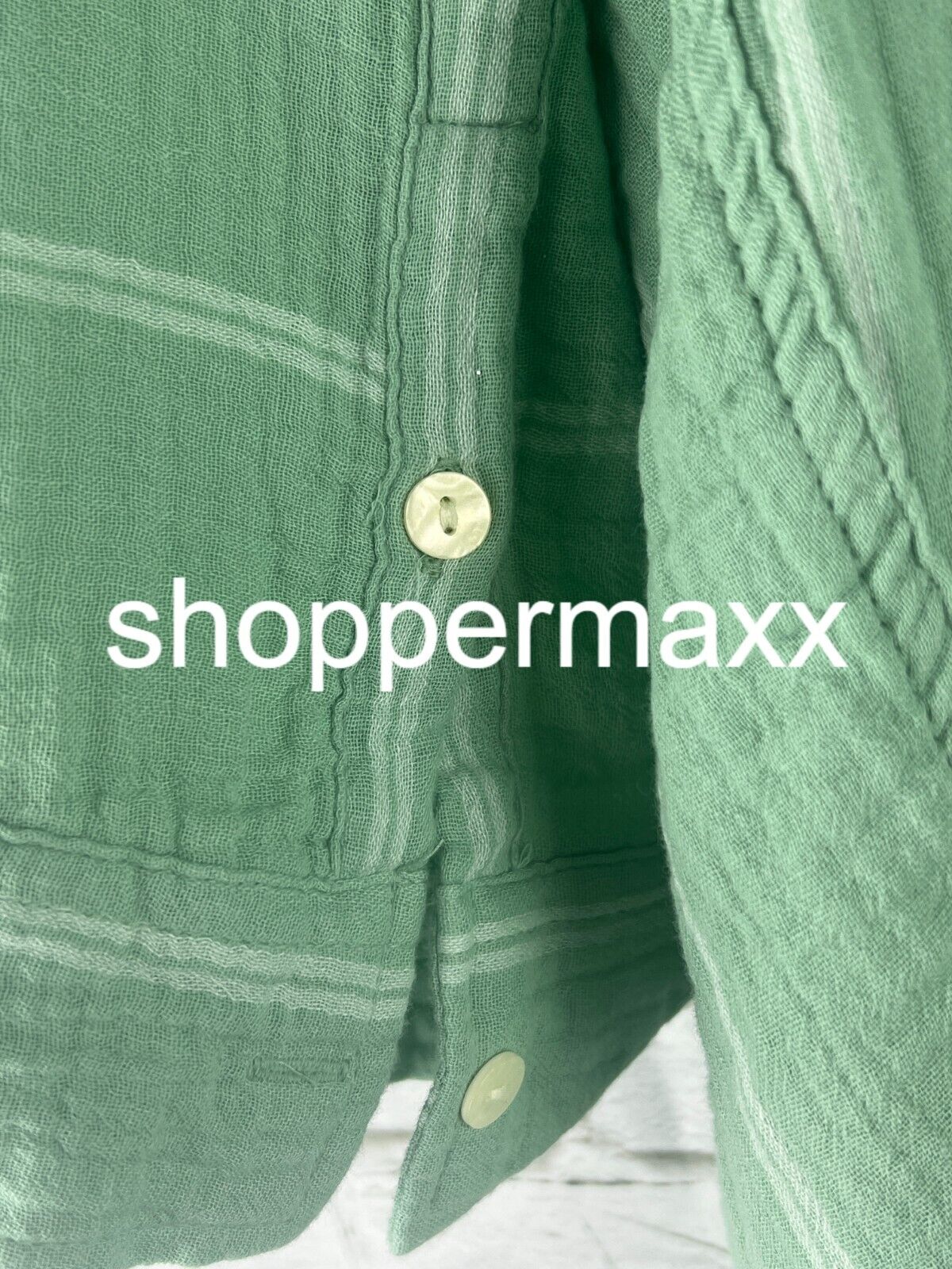Women's 3/4 sleeve printed shirt dress - green, universal thread, S