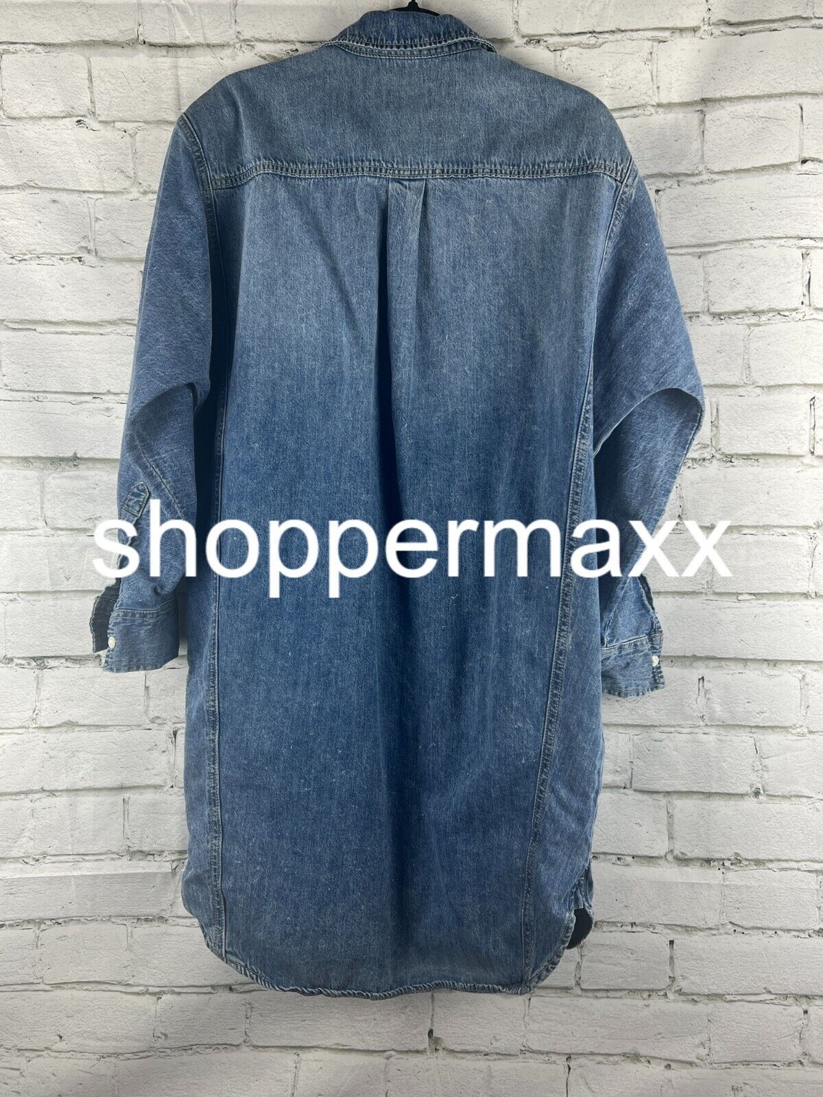 Women's Long Sleeve Denim Mini Shirtdress - Universal Thread, Blue, XS
