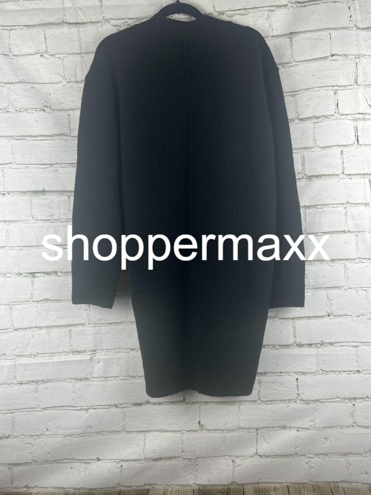 Women's Long Sleeve Tunic Mini Sweater Dress - Universal Thread, Black, XS