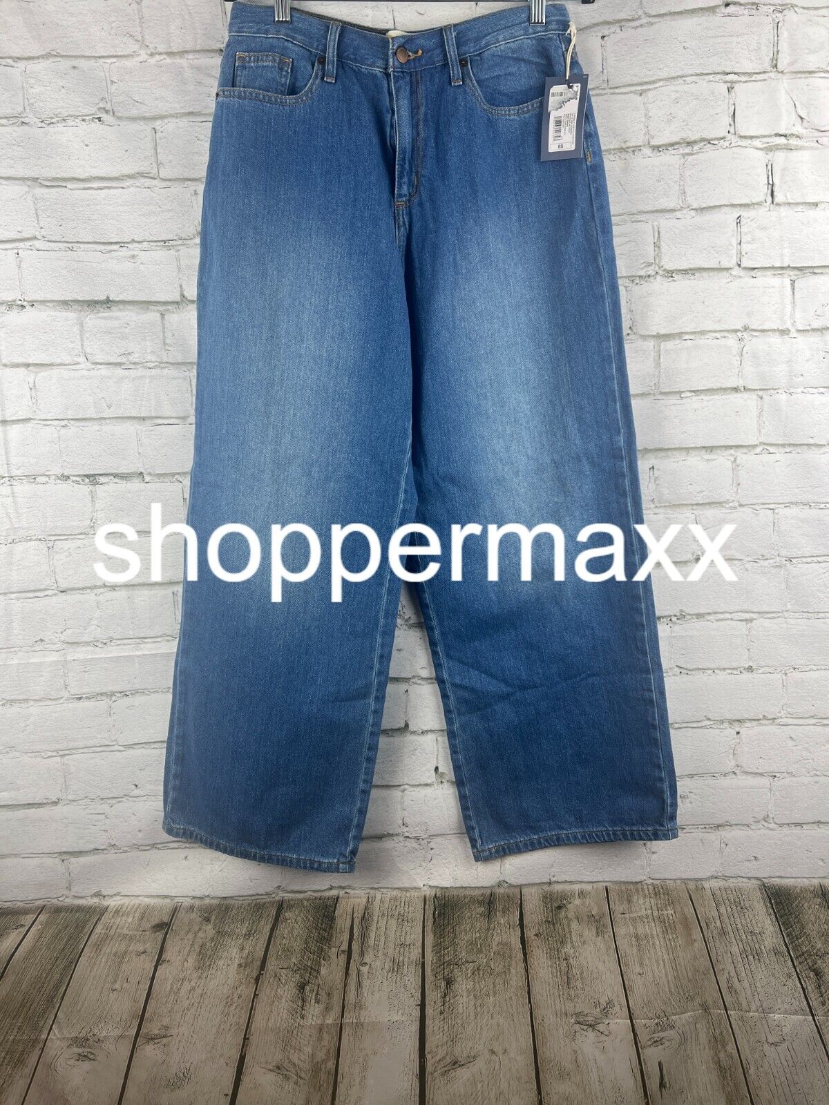Women's High-Rise Wide Leg Jeans - Universal Thread, Medium Wash, 8 Short
