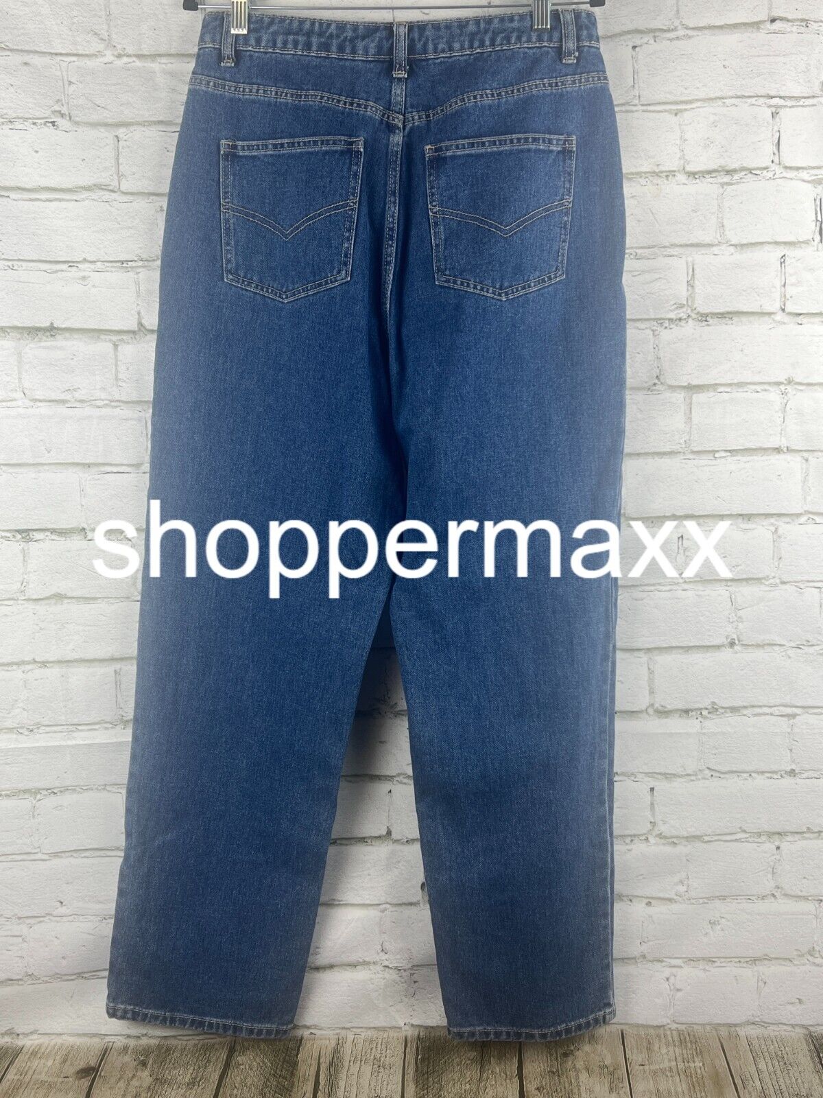 Women's Western Seamed Straight Denim Pant -Future Collective, Dark Blue, 10