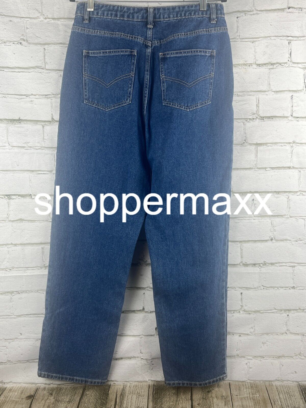 Women's Western Seamed Straight Denim Pant -Future Collective, Dark Blue, 10