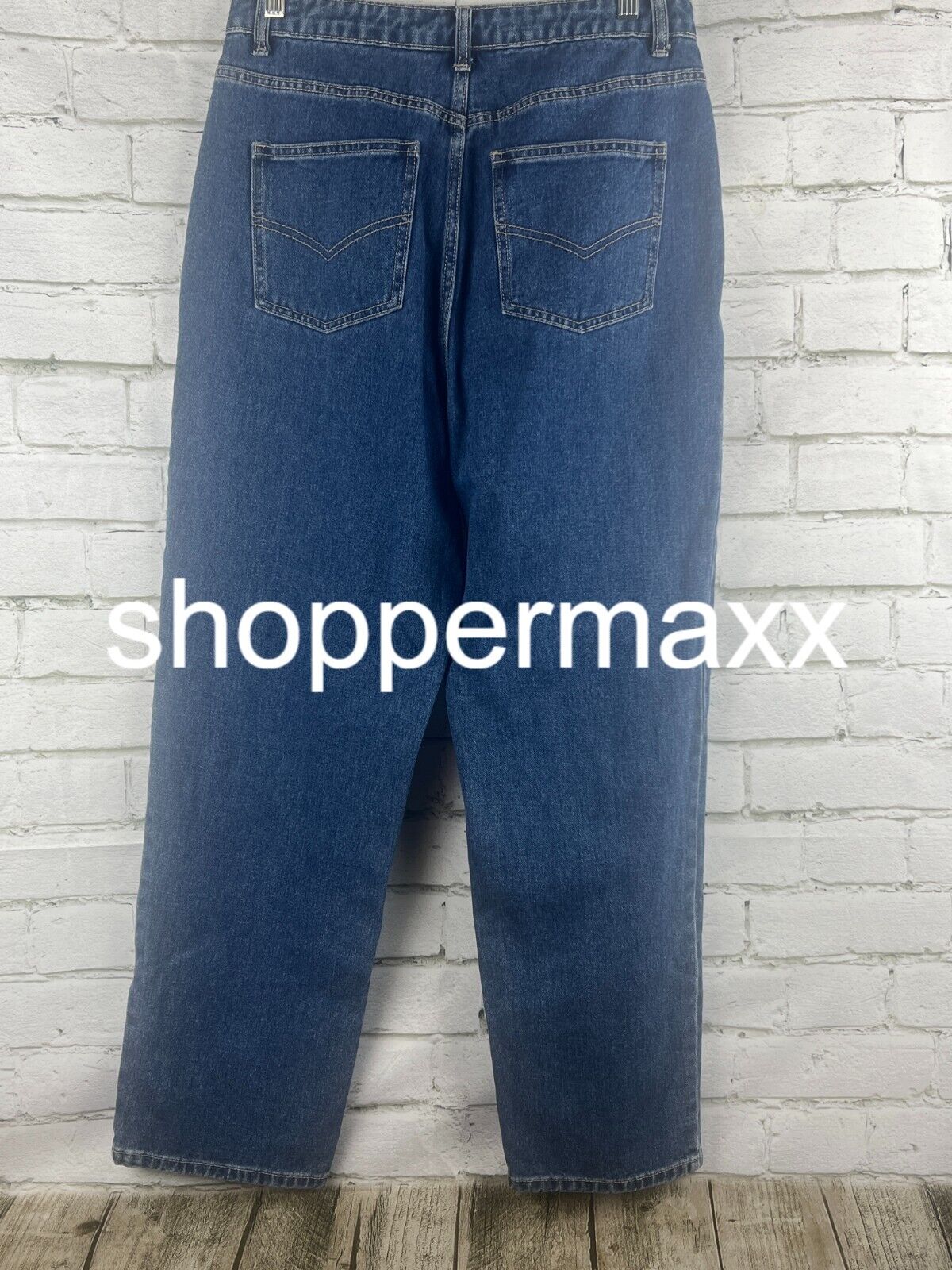 Women's Western Seamed Straight Denim Pant -Future Collective, Dark Blue, 10