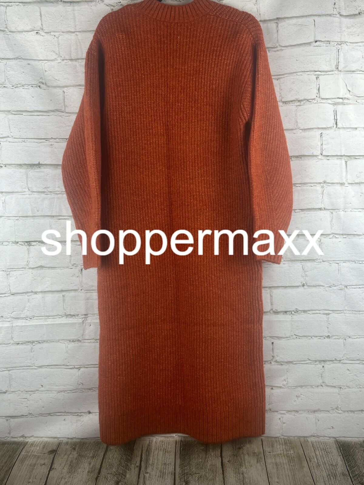 Women's Long Sleeve Chunky Sweater Midi Dress - Future Collective with Reese, S