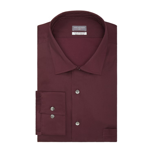 Van Heusen Ultra Flex Men's Regular Fit Wrinkle Free Long Sleeve Dress Shirt 2XL