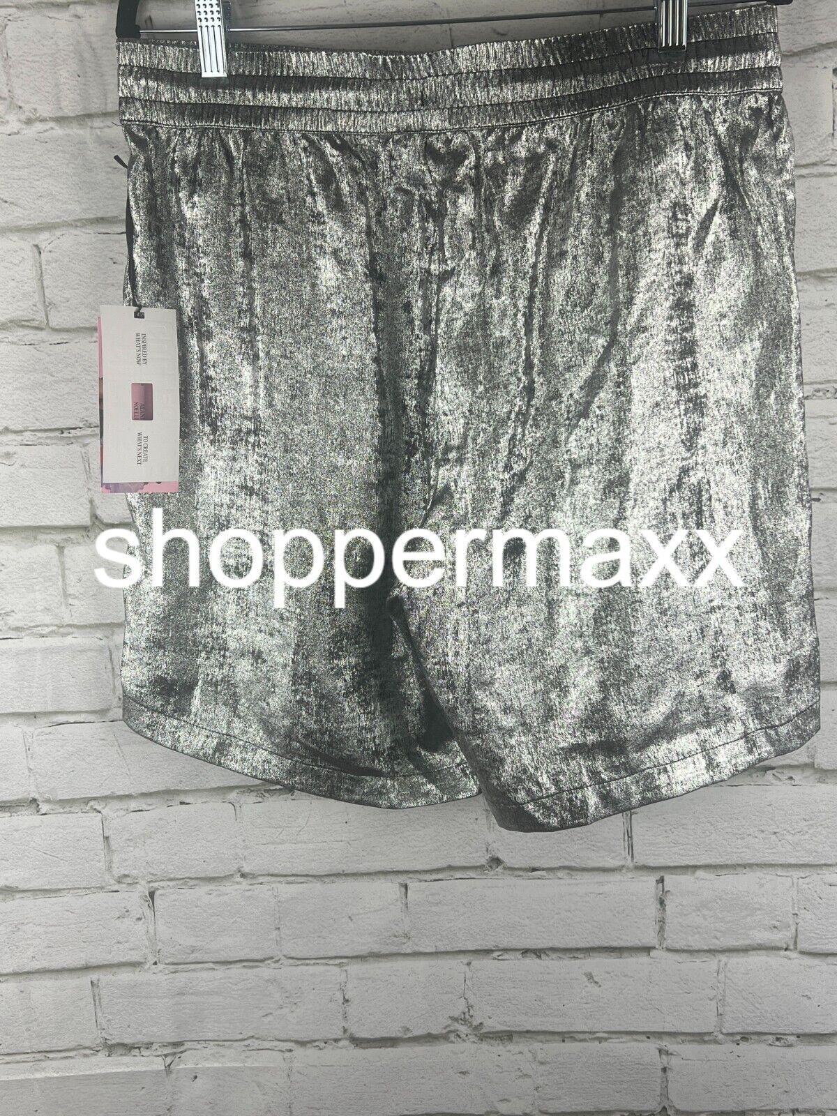 Women's Metallic Shorts - Future Collectiveâ„¢ with Alani Noelle, Dark Gray, M
