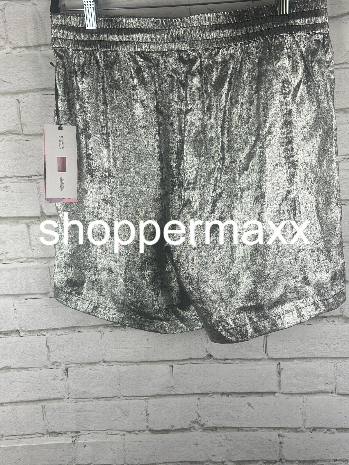 Women's Metallic Shorts - Future Collectiveâ„¢ with Alani Noelle, Dark Gray, M