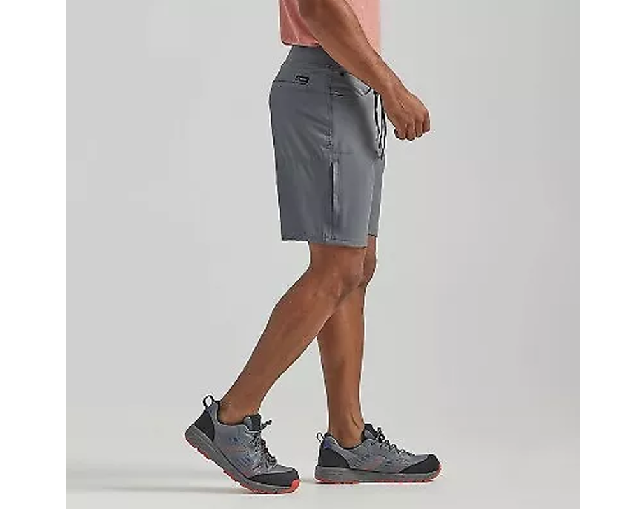 Wrangler Men's ATG 9" Relaxed Fit Knit Waist Pull-On Shorts - Dark Gray, Size 32