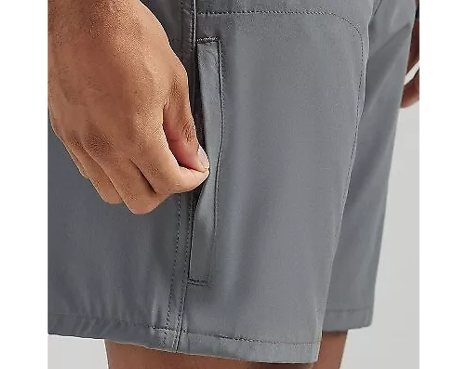 Wrangler Men's ATG 9" Relaxed Fit Knit Waist Pull-On Shorts - Dark Gray, Size 32
