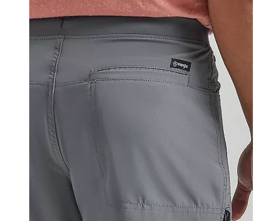 Wrangler Men's ATG 9" Relaxed Fit Knit Waist Pull-On Shorts - Dark Gray, Size 32