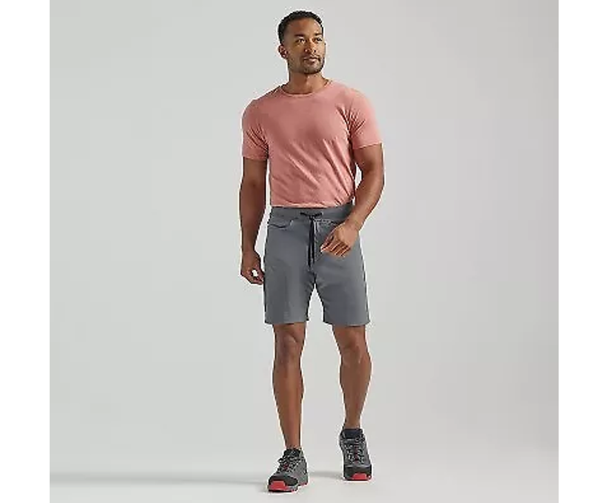 Wrangler Men's ATG 9" Relaxed Fit Knit Waist Pull-On Shorts - Dark Gray, Size 32