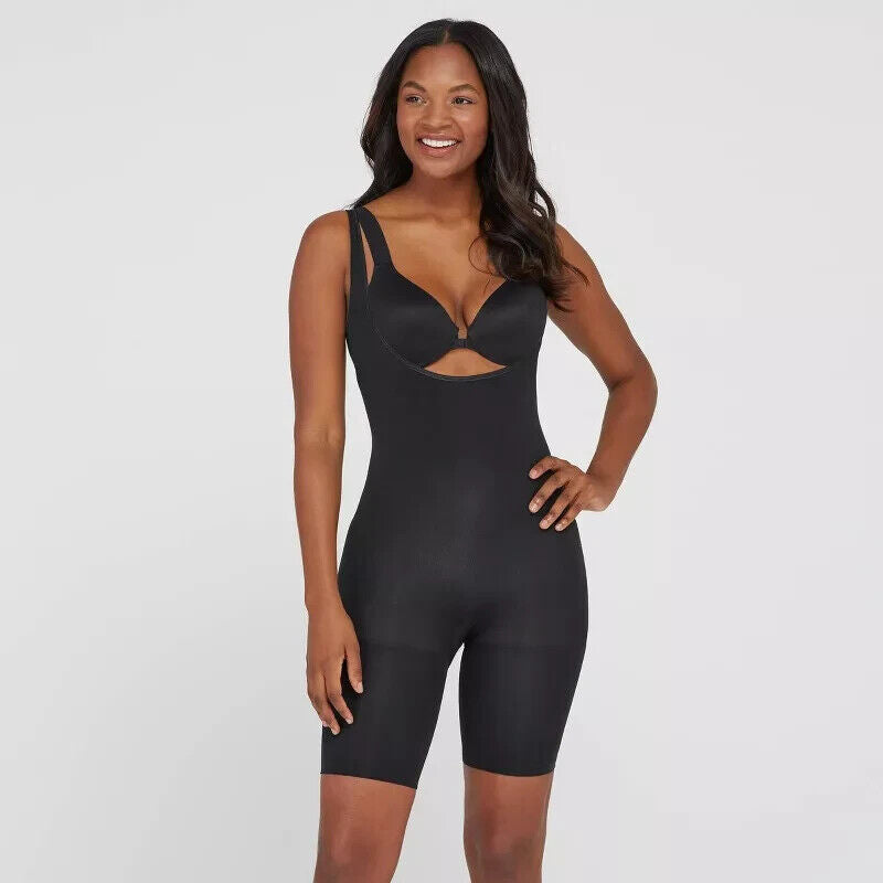 ASSETS by SPANX Women's Remarkable Results All-In-One Body Slimmer - Black, 1X