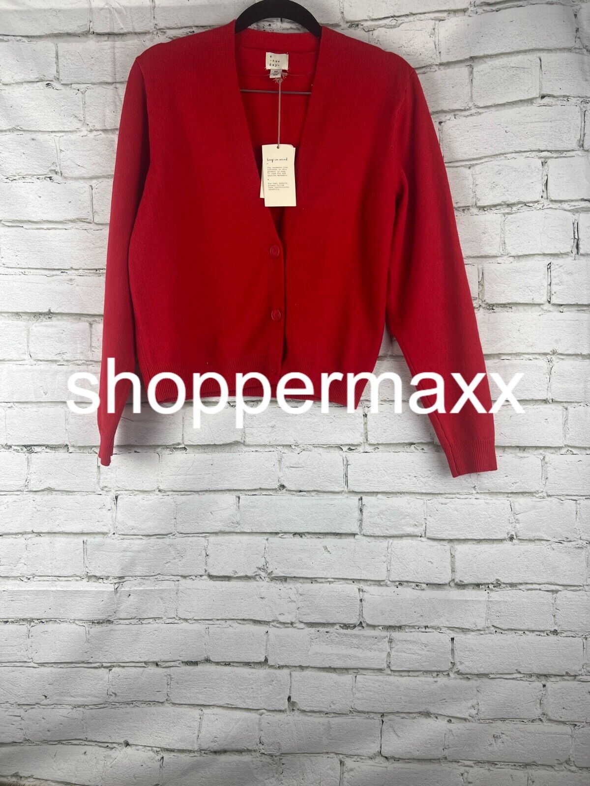 Women's Cardigan - Comfort, A New Day, Red, XS