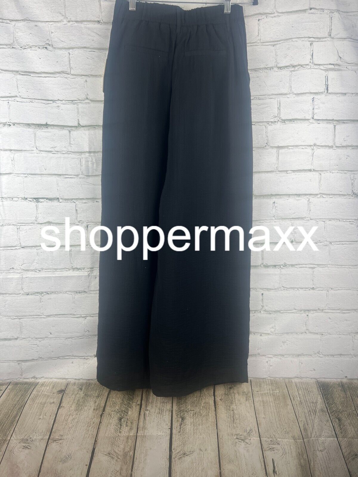 Women's High-Rise Wide Leg Pants - A New Day, Black, 4
