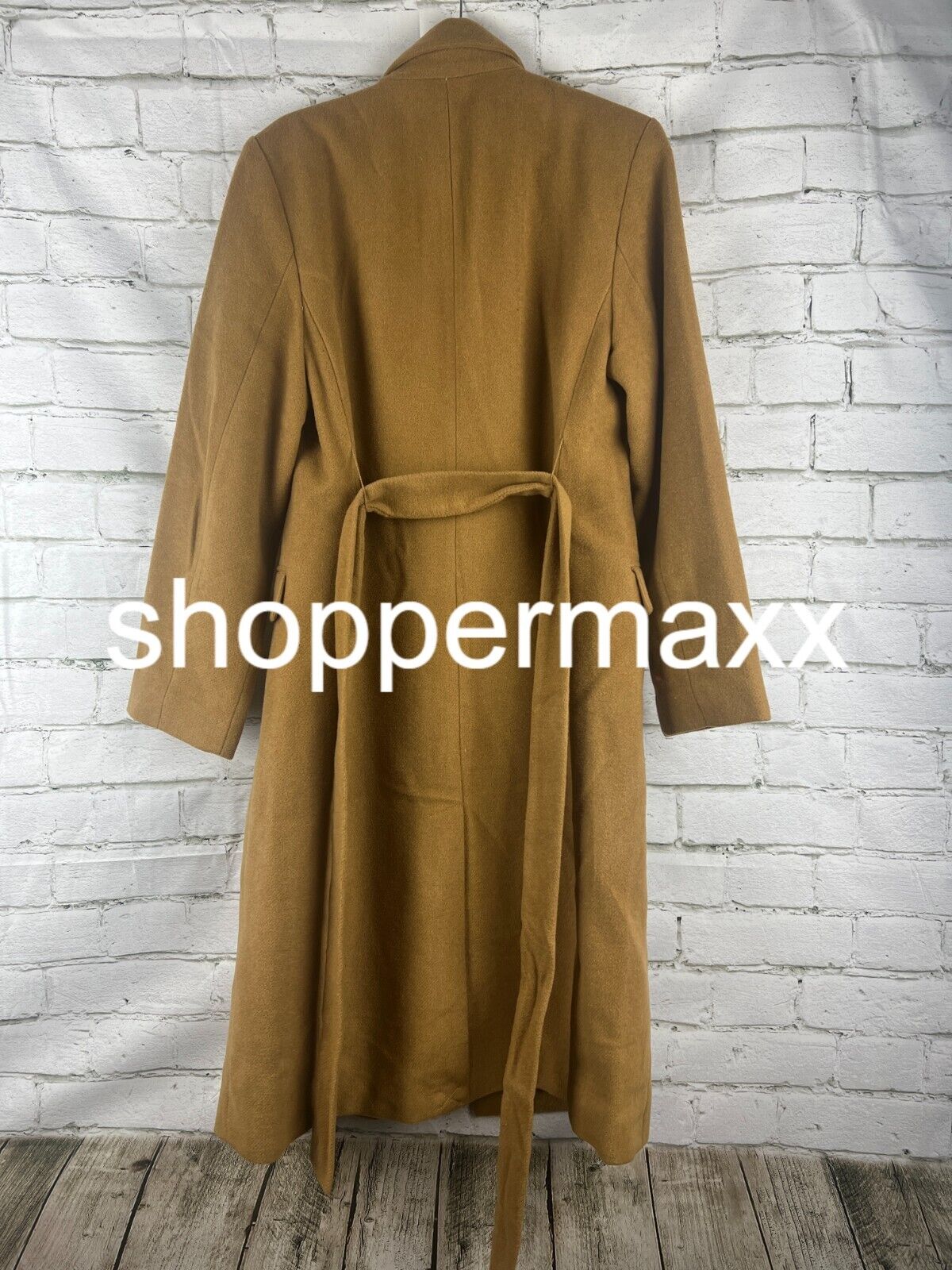 Women's Essential Wool Overcoat Jacket - A New Day, Light Brown, S