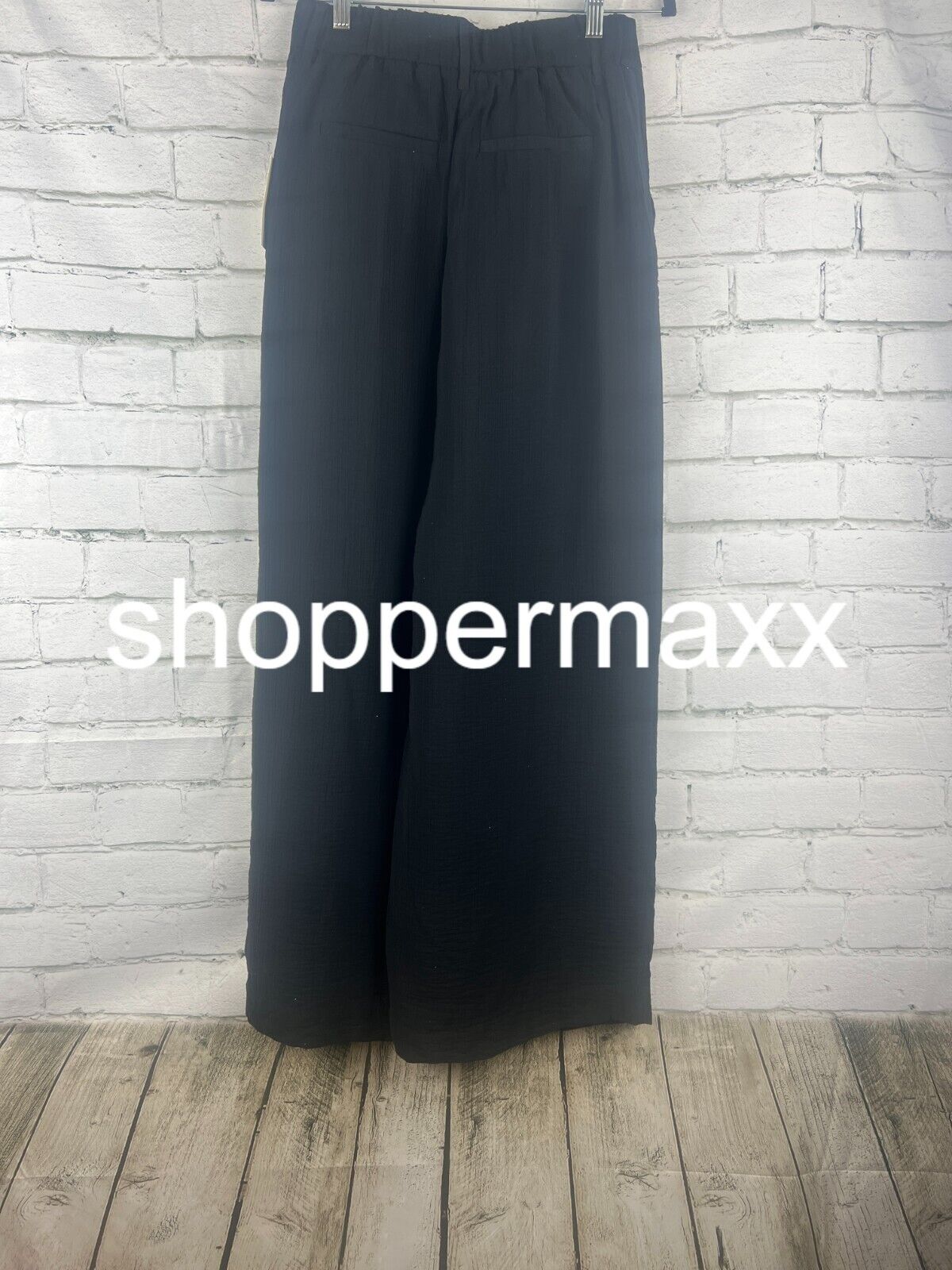 Women's High-Rise Wide Leg Pants - A New Day, Black, 4