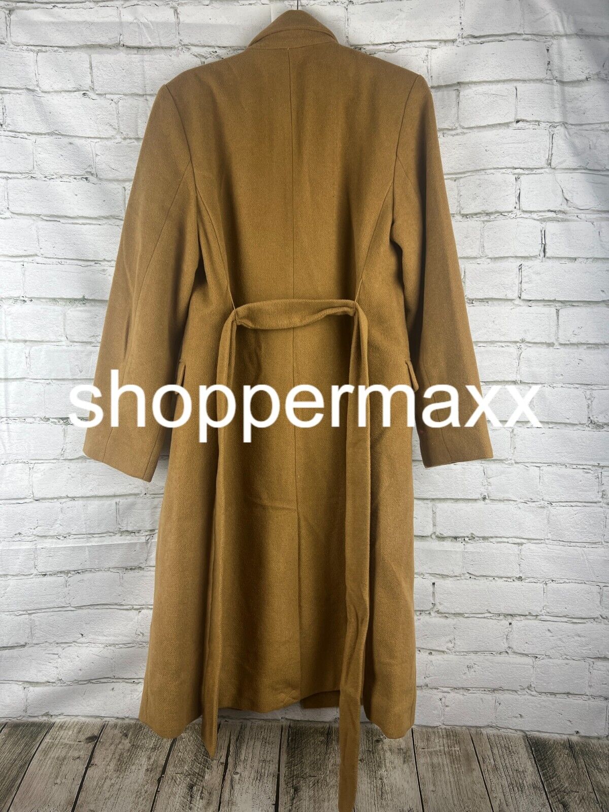Women's Essential Wool Overcoat Jacket - A New Day, Light Brown, S