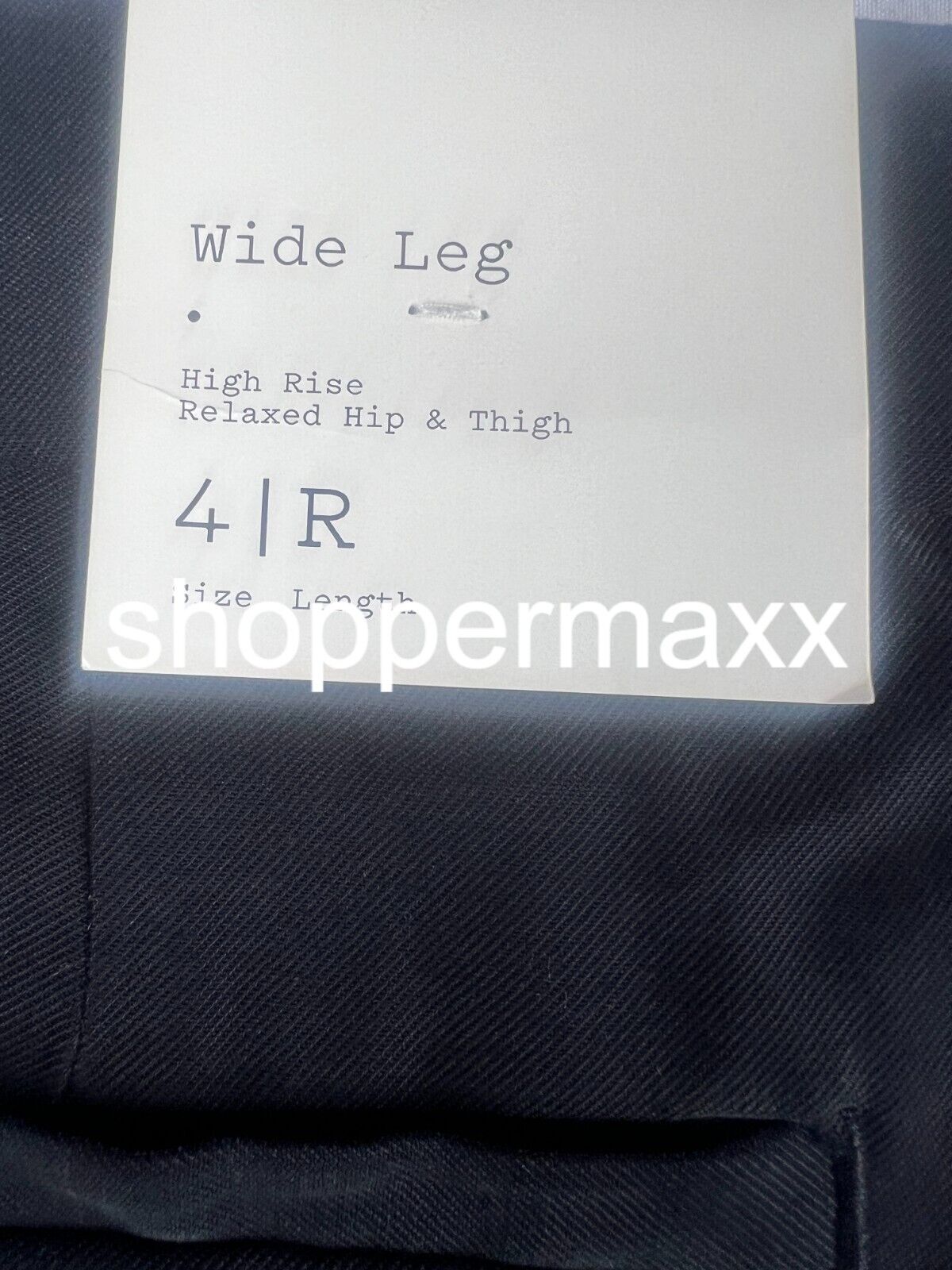 Women's High-Rise Relaxed Fit Baggy Wide Leg Trousers - A New Day, Black, 4