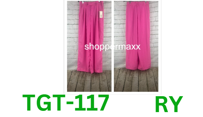 Women's High-Rise Wide Leg Fluid Pants - A New Day, Pink, 4