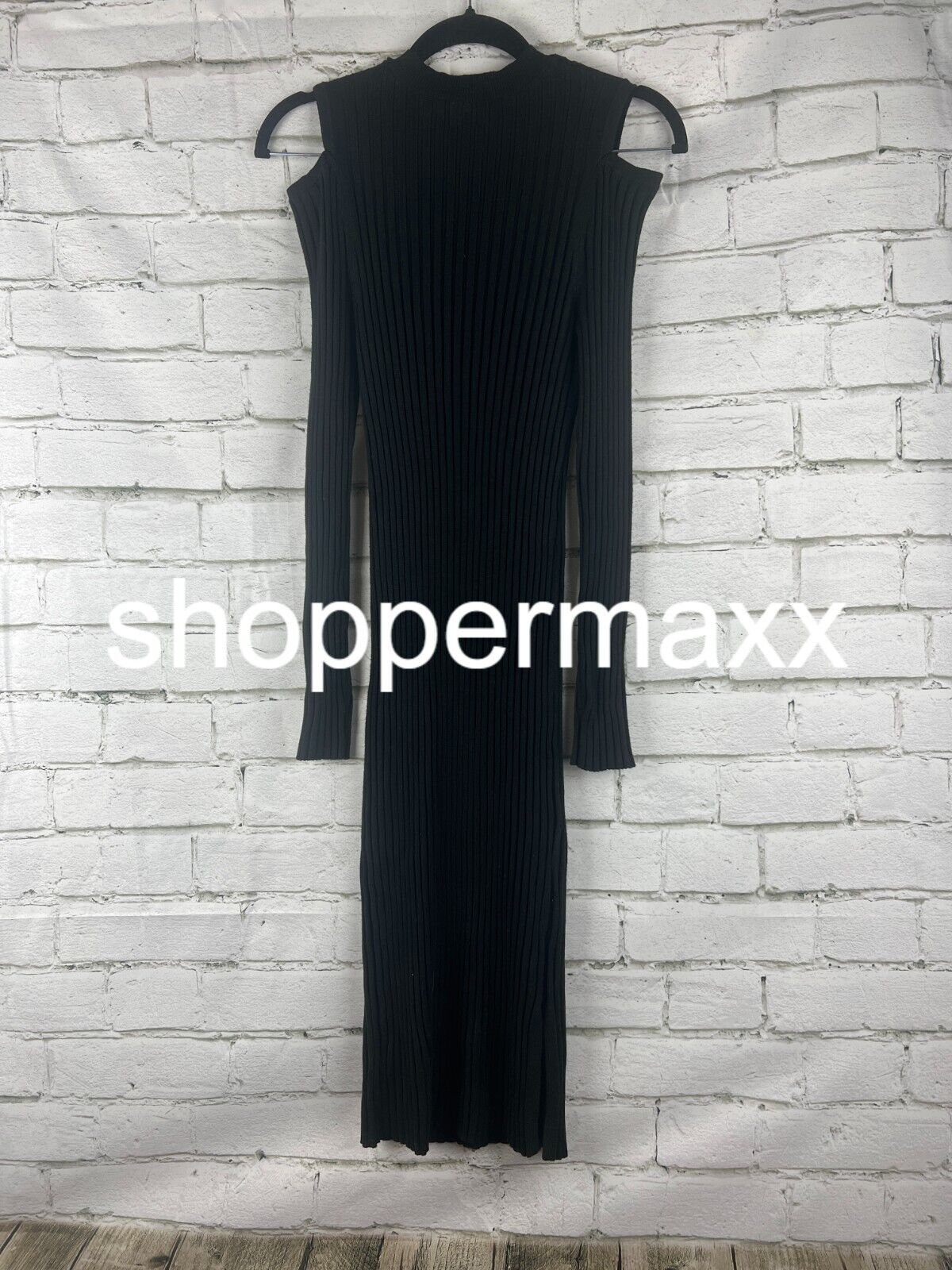 Women's Long Sleeve Sweater Dress - A New Day, Black, S