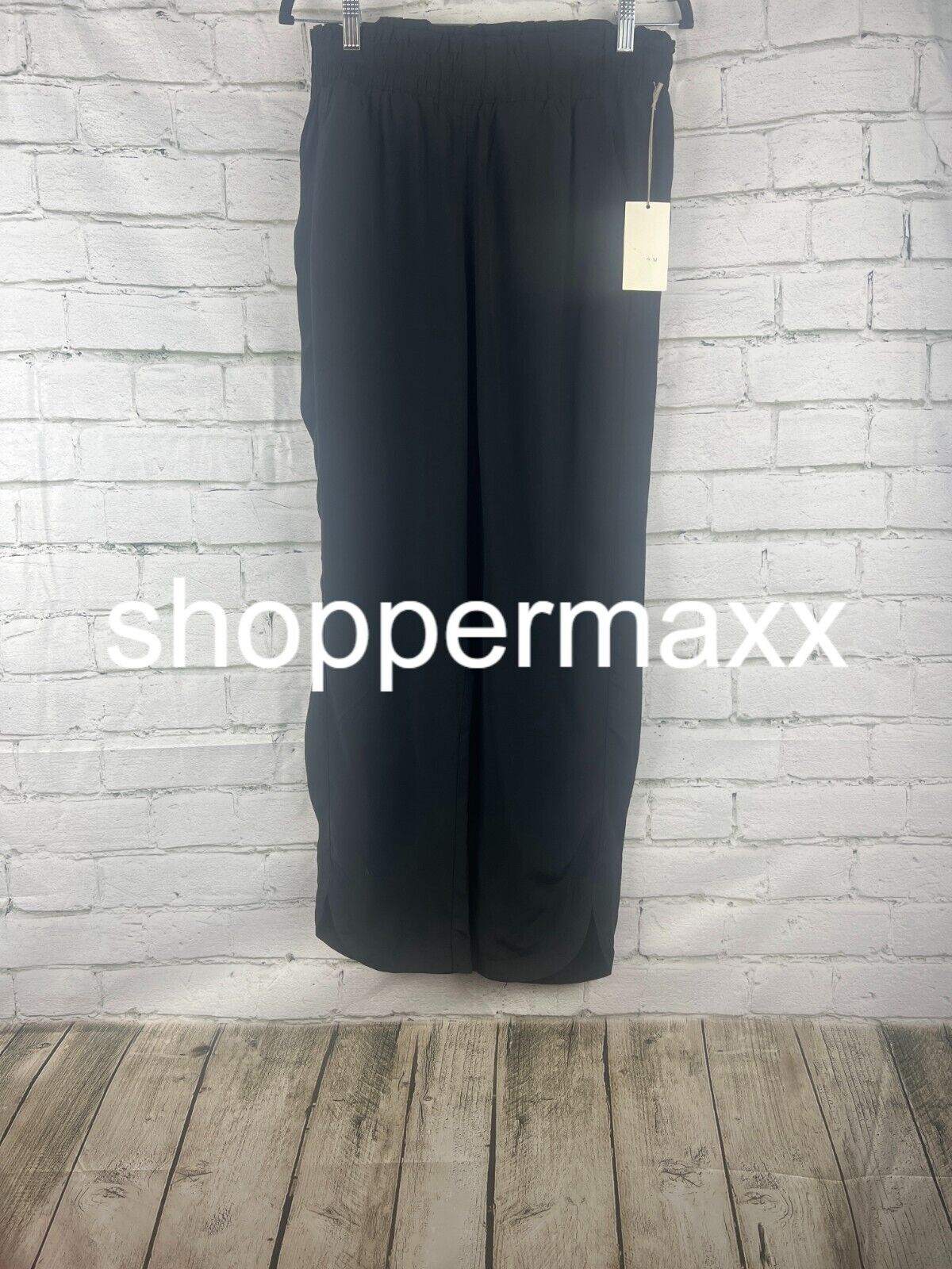 Women's High-Rise Tapered Ankle Crepe Pants - A New Day, Black, M
