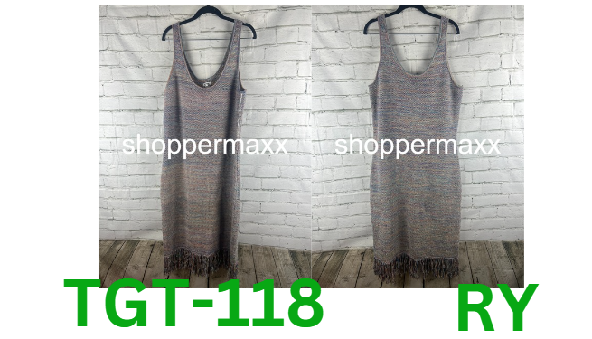 Women's Crochet Fringe Dress - Future Collective with Alani Noelle, Blue, 1X