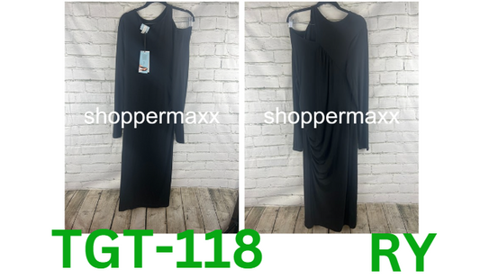 Women's Long Sleeve Cut-Out Draped Midi Dress - Future Collective, Black, M