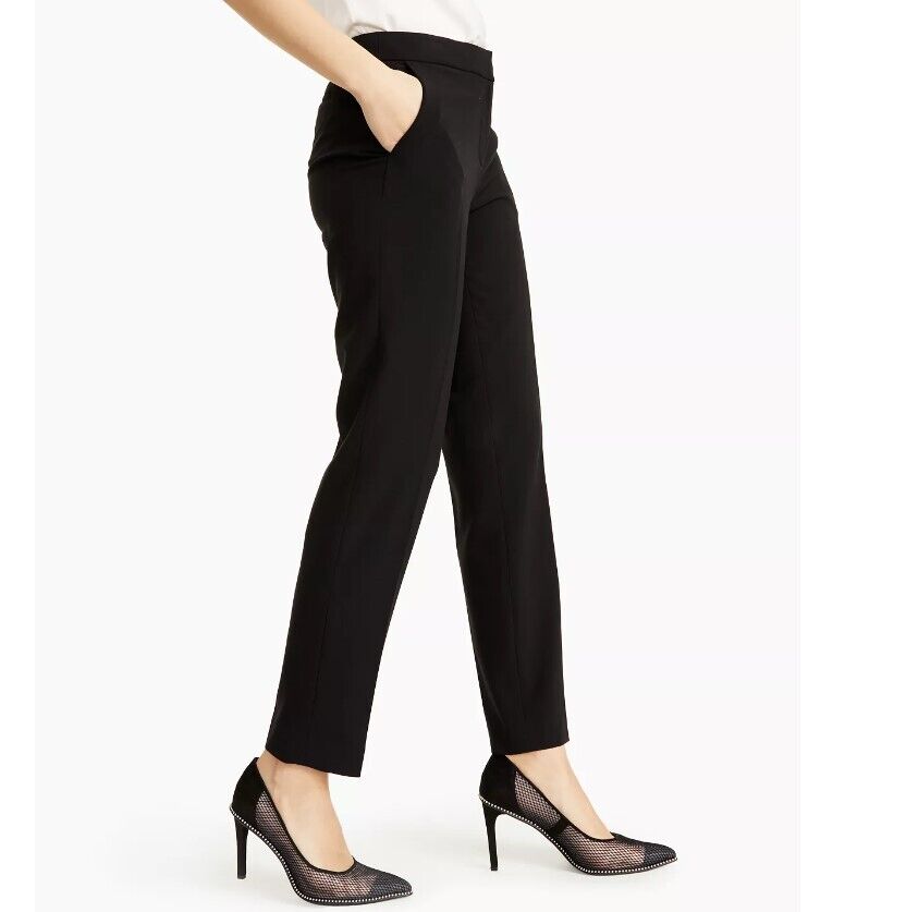 BAR III Women's Straight-Leg Dress Pants, Black 0