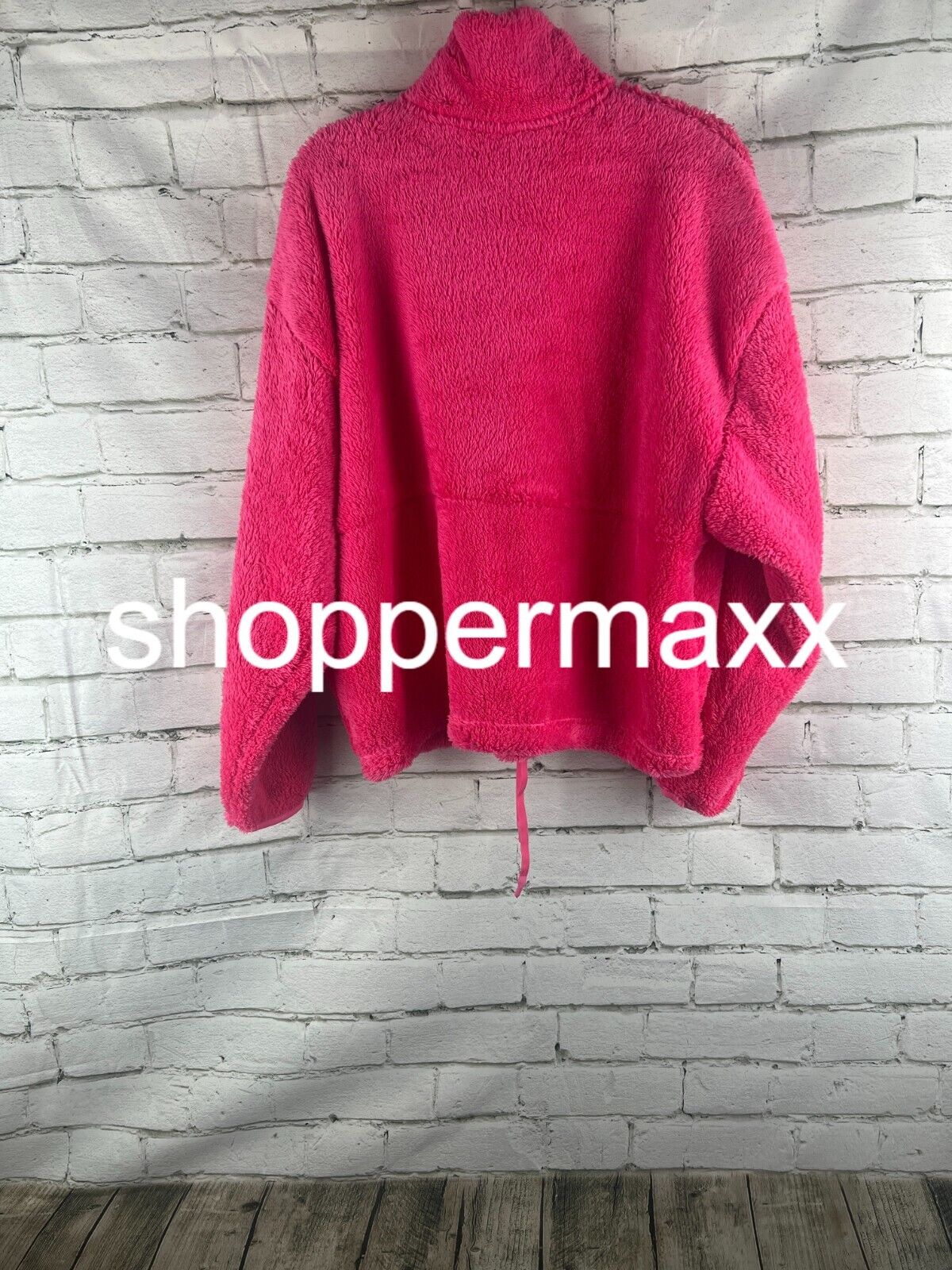 Women's High Pile Fleece 1/2 Zip Pull Over - All in Motion, Vibrant Pink, M