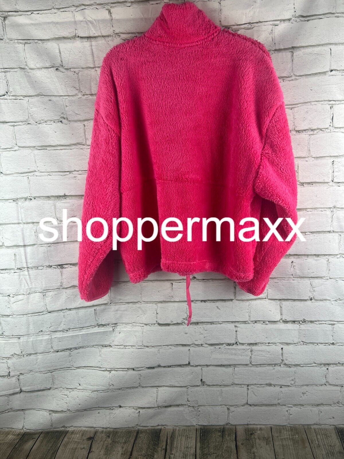 Women's High Pile Fleece 1/2 Zip Pull Over - All in Motion, Vibrant Pink, M