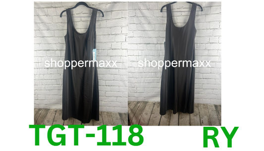 Women's Scoop Neck Strappy Midi Slip Dress -Future Collective with Reese, Gray,L