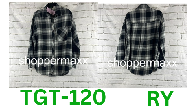 Women's Oversized Button-Down Flannel Shirt - Wild Fable, Black Plaid, XS