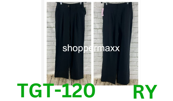 Women's Wide Leg Trousers - Wild Fable, Black, 4