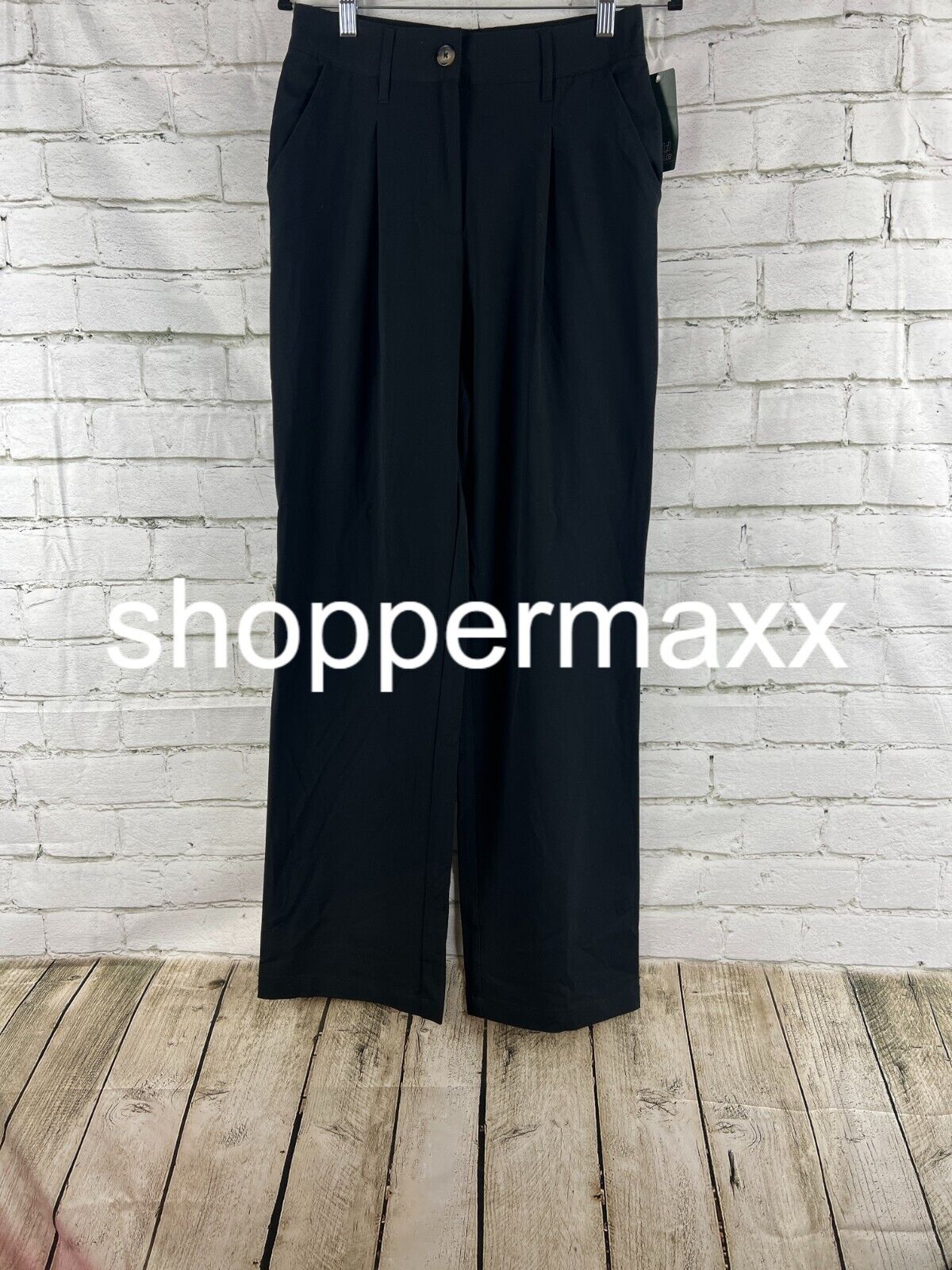 Women's Wide Leg Trousers - Wild Fable, Black, 4