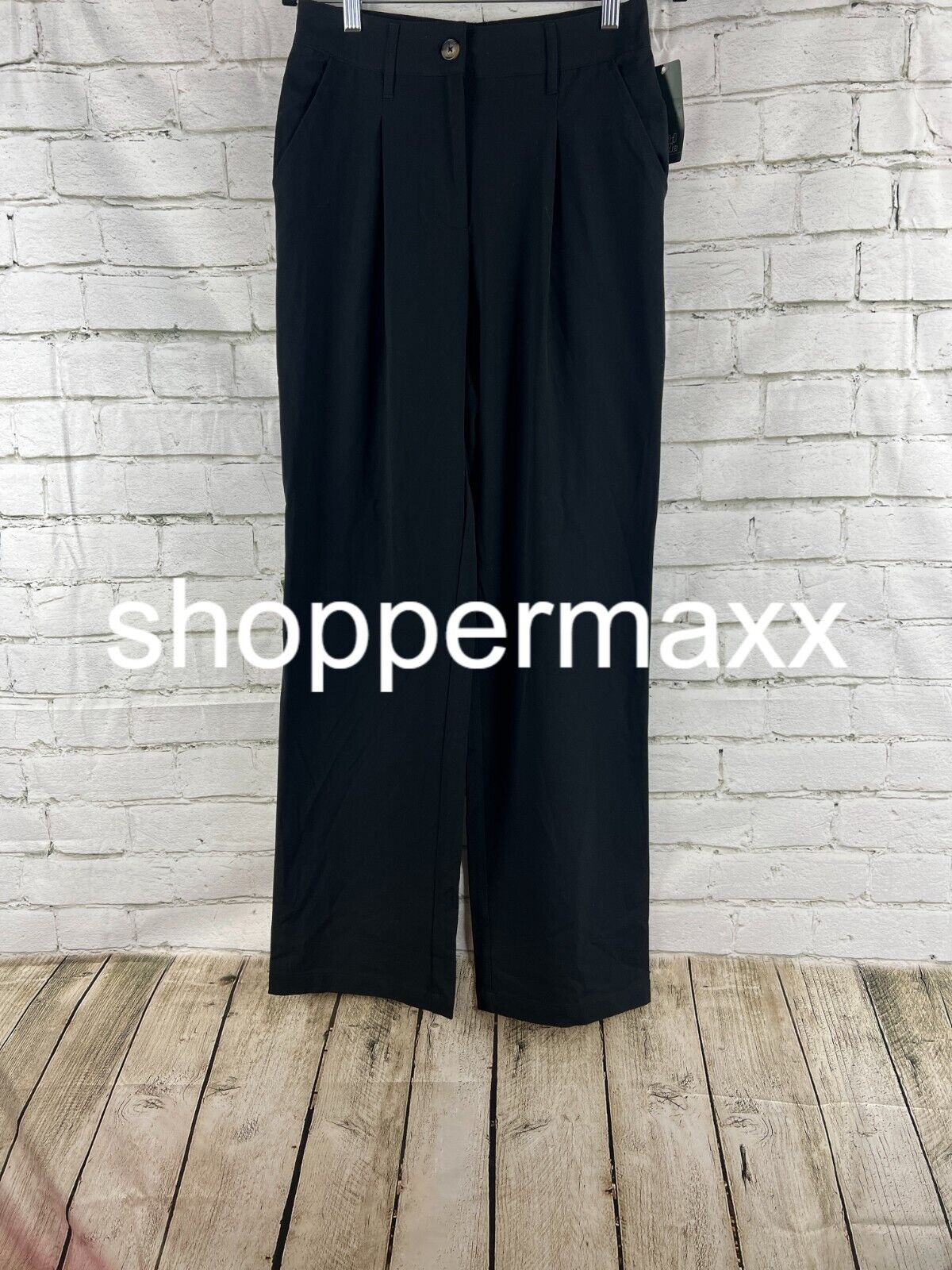 Women's Wide Leg Trousers - Wild Fable, Black, 4