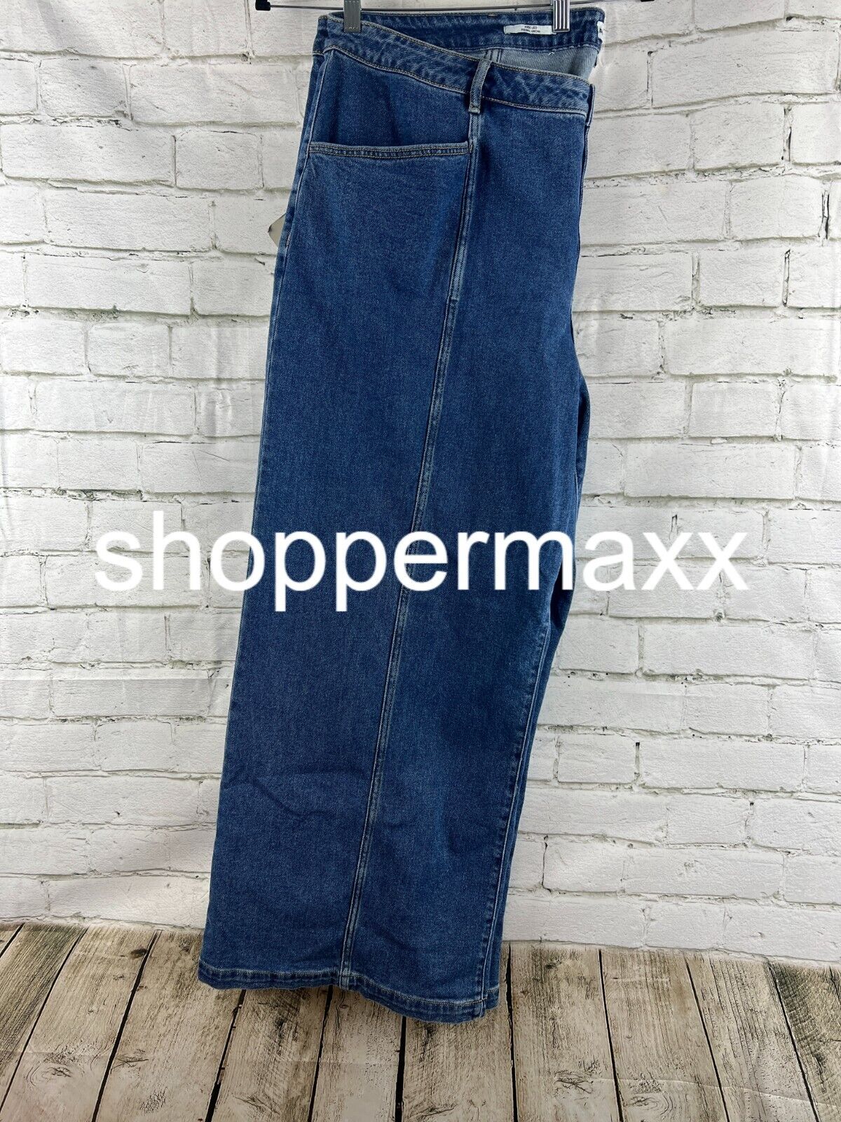Women's High-Rise Wide Leg Jeans - Ava & Viv, Blue, 24R