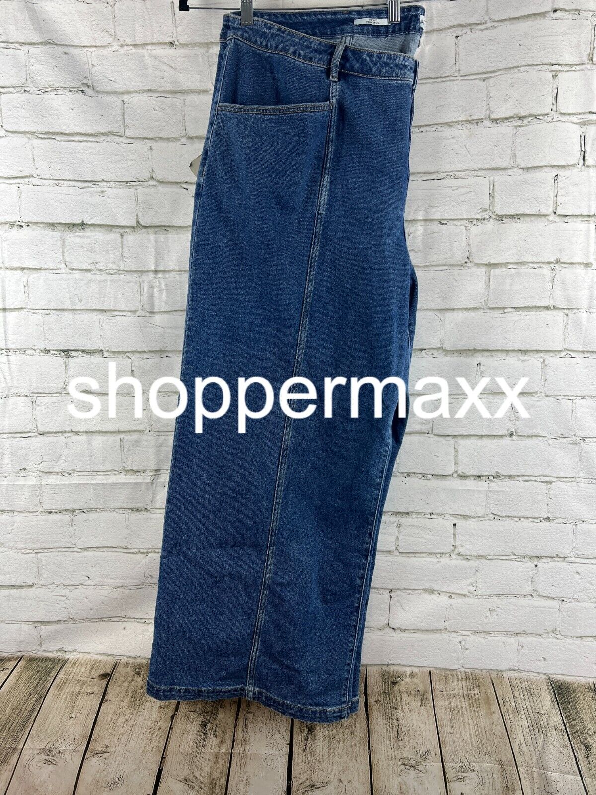 Women's High-Rise Wide Leg Jeans - Ava & Viv, Blue, 24R