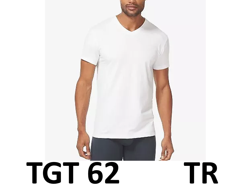 TJ | Tommy John™ Men's V-Neck Short Sleeve T-Shirt 2pk - White, Small