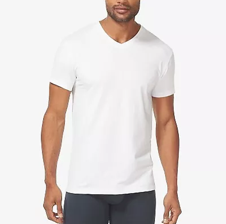 TJ | Tommy John™ Men's V-Neck Short Sleeve T-Shirt 2pk - White, Small