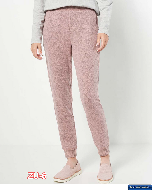 Denim & Co. | Blush Pink Active Brushed Heavenly Jersey Joggers - Women 1X