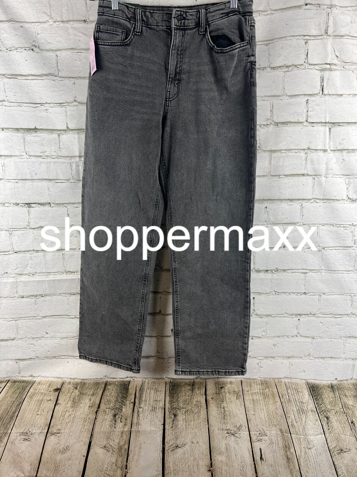Women's High-Rise 90's Relaxed Straight Jeans - Wild Fable, Black Wash, 6