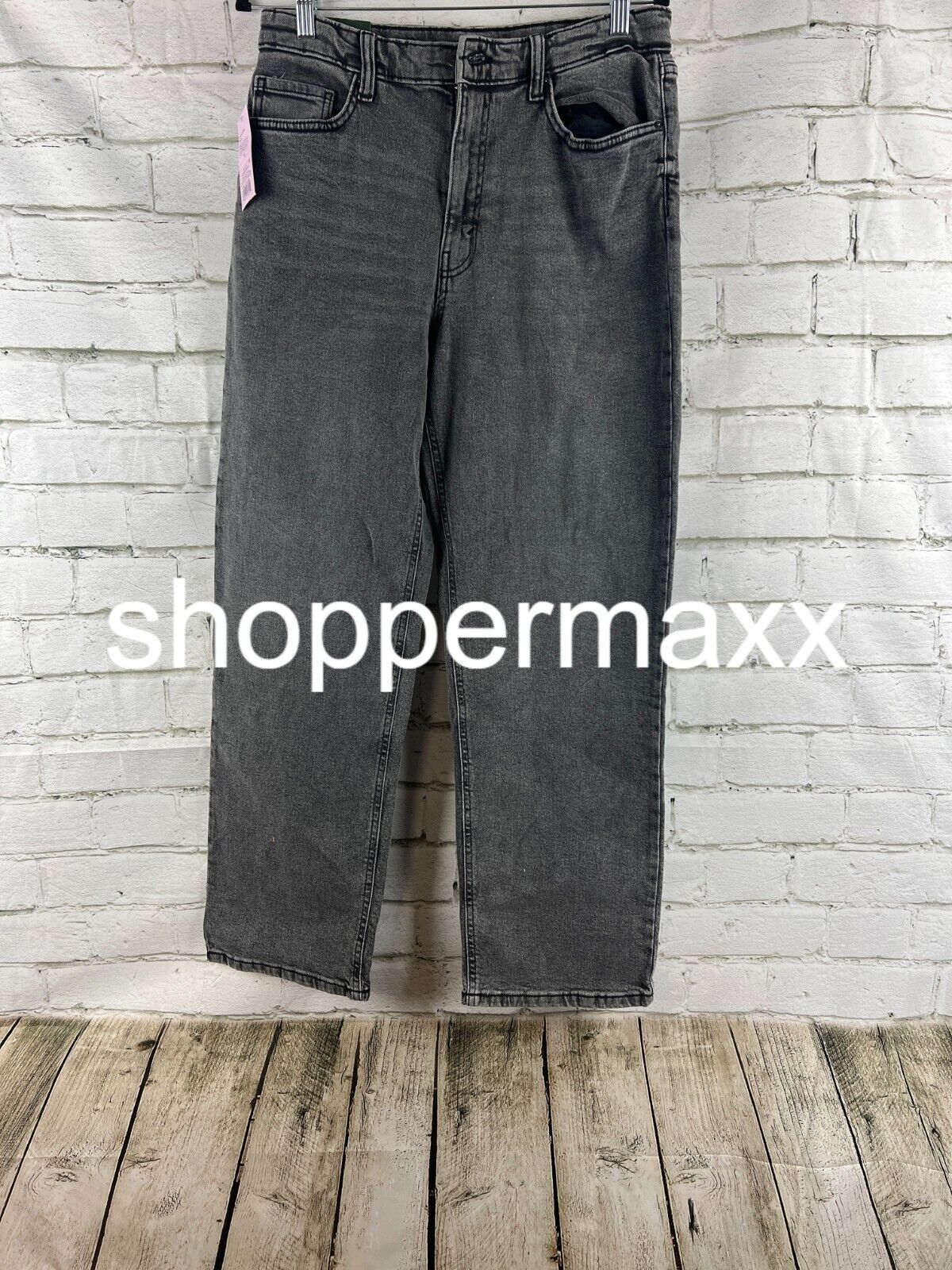 Women's High-Rise 90's Relaxed Straight Jeans - Wild Fable, Black Wash, 6