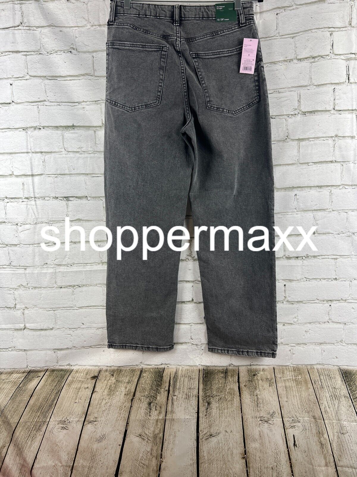 Women's High-Rise 90's Relaxed Straight Jeans - Wild Fable, Black Wash, 6