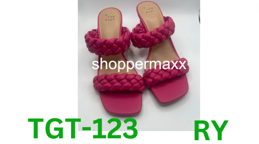Women's Basil Mule Heels - A New Day, Magenta, 8