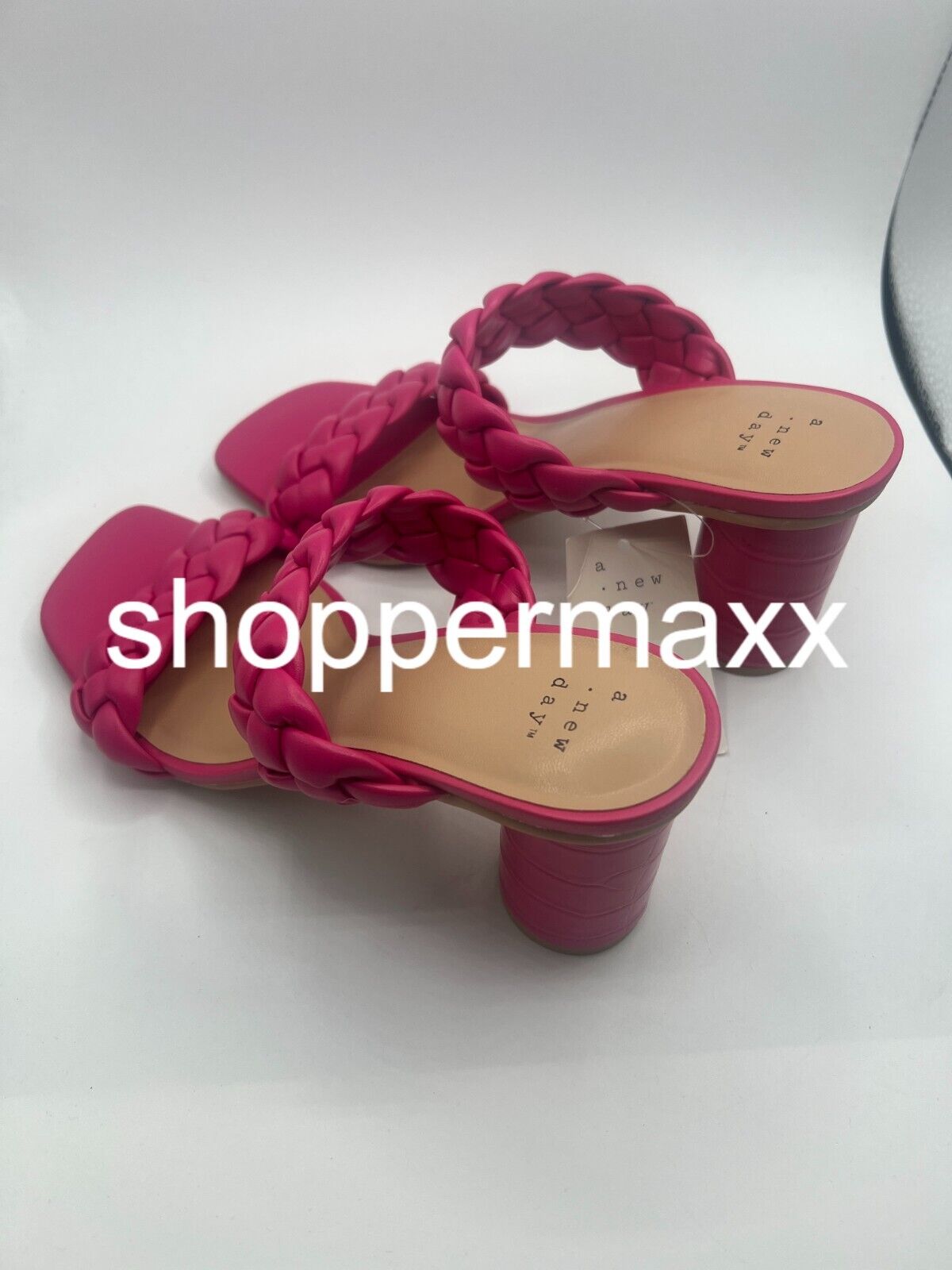 Women's Basil Mule Heels - A New Day, Magenta, 8