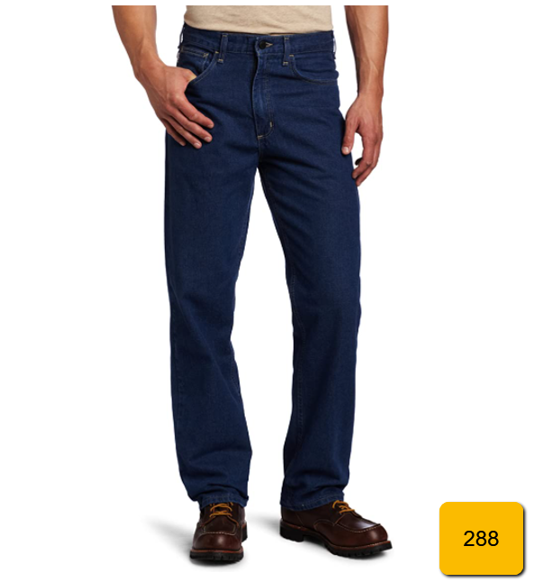 Carhartt Men's Flame Resistant Signature Denim Jean Relaxed Fit Denim 36Wx30L